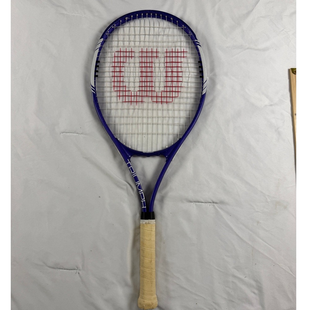 Wilson Triumph Tennis Racquet Purple White Oversize Recreational Sport 27.5 Inch
